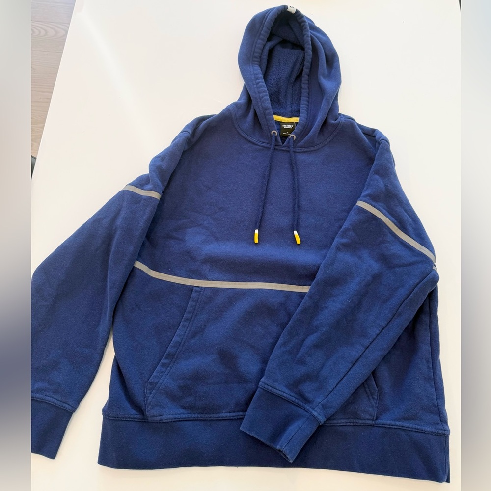 Men’s fleece Bonobo Fielder hoodie with reflective tape, Large